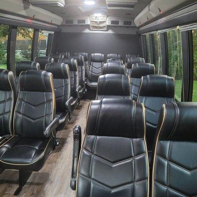 The bus we rented for the families arriving at the wedding