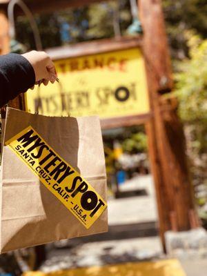 Bag full of souvenirs