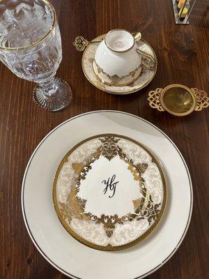 High Tea place setting