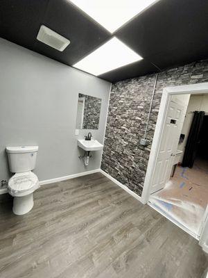 All new handicap accessible restroom.