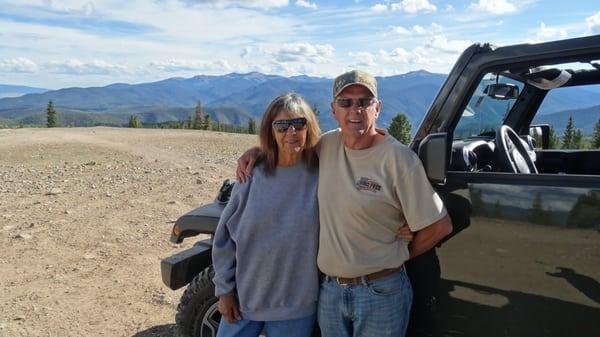 Larry & Marquetta made it to Greenie Peak.