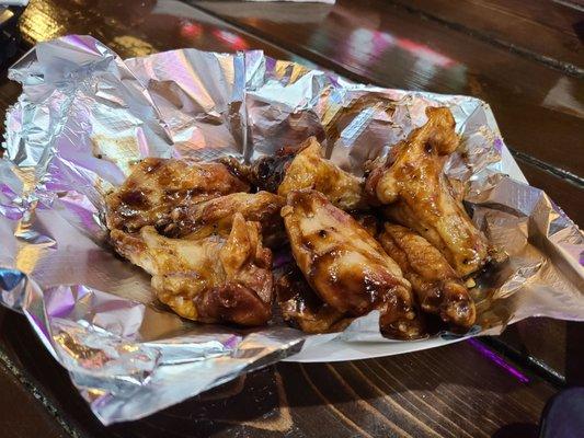 Roasted garlic bbq wings