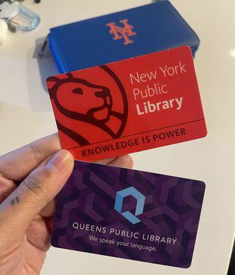 Queens Library Card (Blue Version)