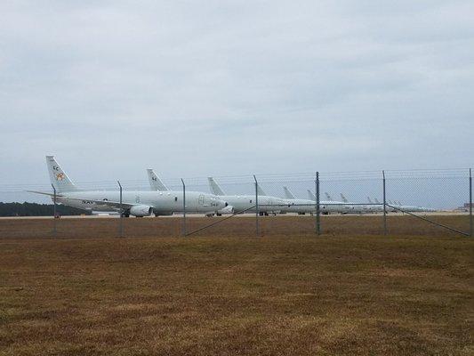 Row of P8 planes