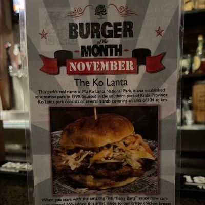 Burger of the month