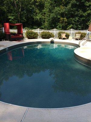 We"ll have your pool looking beautiful for the Spring! Open with us!