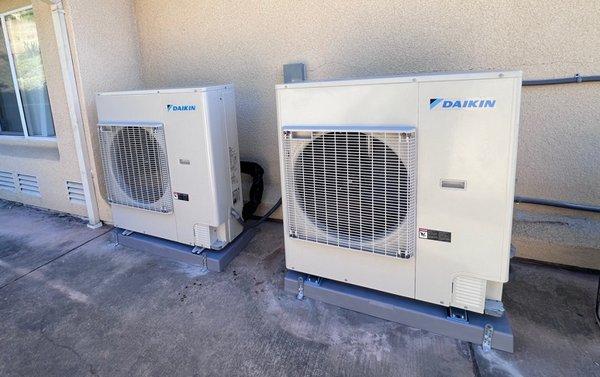 Daikin dual fuel heat pump installation