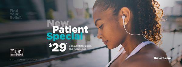 Hurry in to take advantage of our $29 New Patient Special!