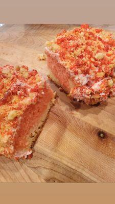 Strawberry Crunch Cake