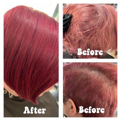 Goldwell haircolor Before &  After