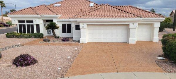 Our completed driveway looking great!