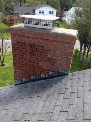 Chimney rebuild and repair with cap West Hartford Connecticut