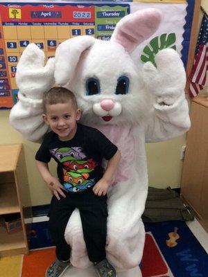 Easter bunny visit