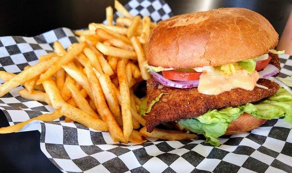 Breaded Chicken Burger Combo