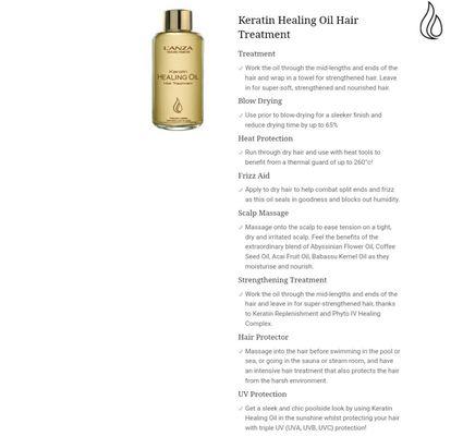 LUXURY HAIR STARTS HERE !! LANZA KERATIN HEALING OIL... A MUST HAVE!!