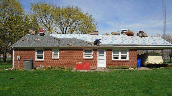 New shingles in progress!