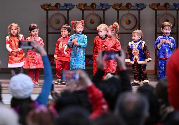 Our preschoolers during our annual Lunar New Year festivities.