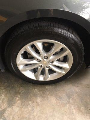 The tire after