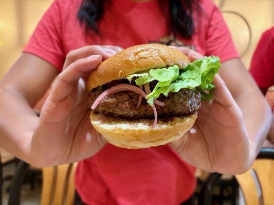 grass-fed beef burgers