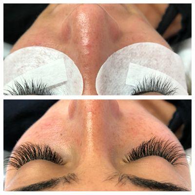 Hybrid eyelash extension