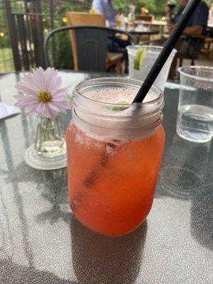 Strawberry jalapeño margarita