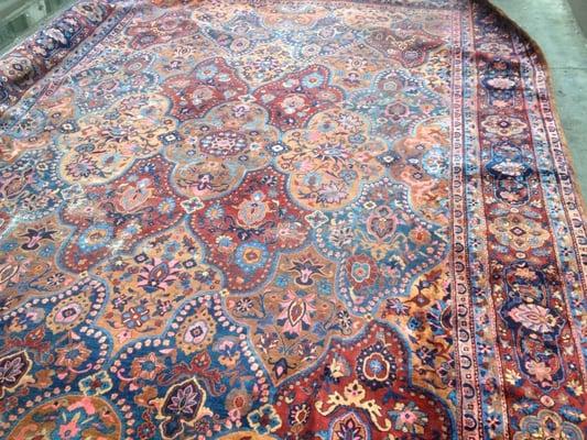 Color Restoration Process for Oriental Rugs