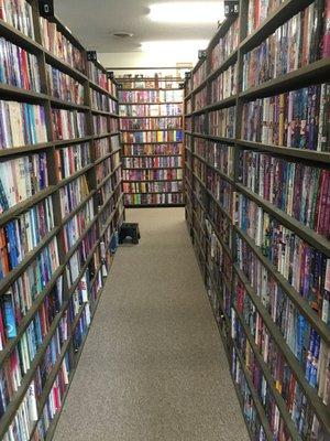 Row and rows of books!