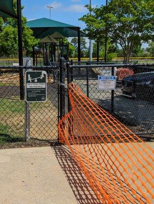 Closed for sidewalk repairs