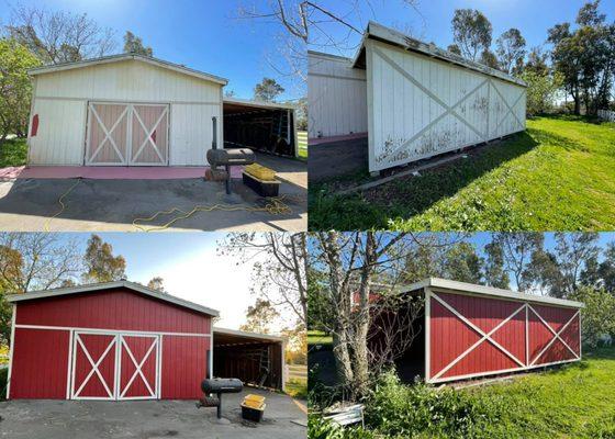 The transformation on this barn is like night & day. This was a fun project.