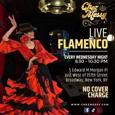 Come and join us at Chez Messy for an enchanting evening of live flamenco!