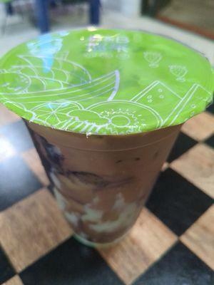 Secret Menu She-Hulk (Viet Coffee with pandan and ube)