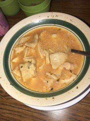 Menudo with no hominy and pata de puerco