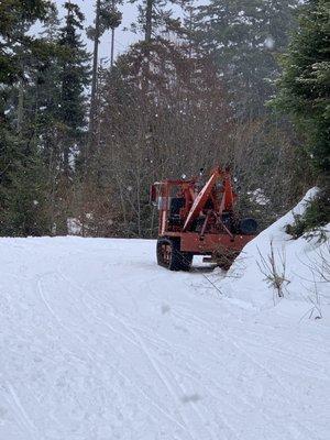 This track unit they have works great on the forest roads