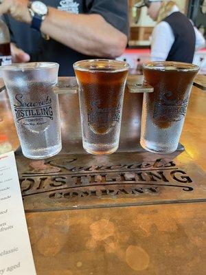 Samples of the vodka, WildFire Whiskey, and the limited release of Jamaican Blue Mountain Coffee Spiced Rum