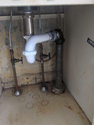 under sink plumbing repair