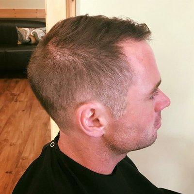 Men's fade cut