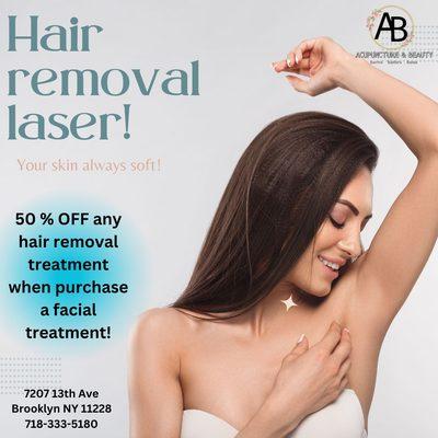 Limited time laser hair removal deal!