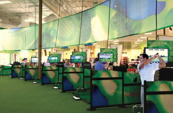 Indoor virtual driving range