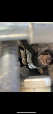 The missing bolt location on my engine.