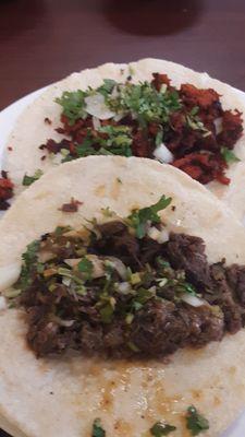 Tacos --- Chorizo and Barbacoa