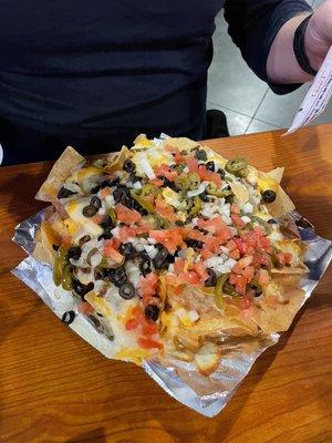 Beef nachos