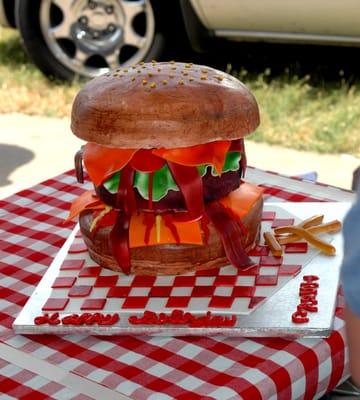 Our cheeseburger cake simply delicious!