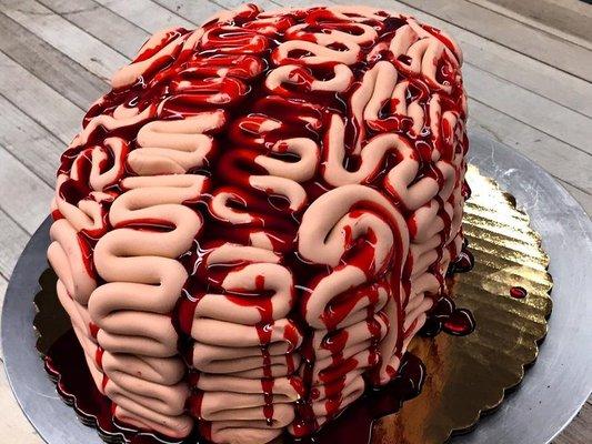 Spooky Brain Cake