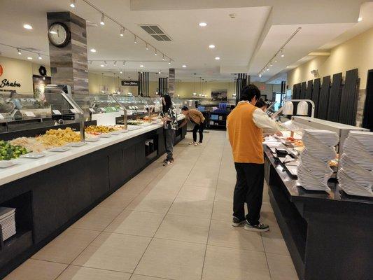 Buffet area