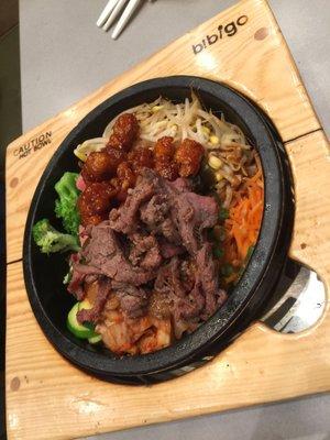 $10.95 total for hot stone pot