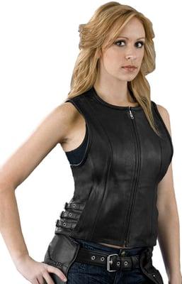 The Ladies Vest 1911 is a beautiful Leather Vest