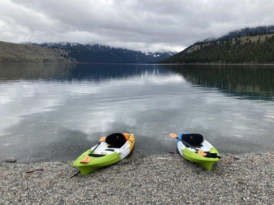 Our kayaks for the day!