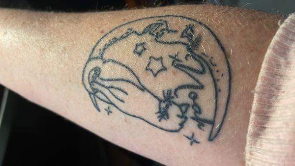 Tattoo that Izzy done in October 2023 , which is healed now !