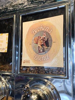 Our mascot Broken has his own blend!