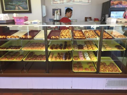 Happy selection at Mama's Donuts!